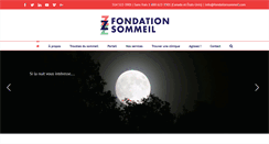 Desktop Screenshot of fondationsommeil.com