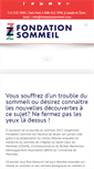 Mobile Screenshot of fondationsommeil.com