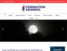 Tablet Screenshot of fondationsommeil.com